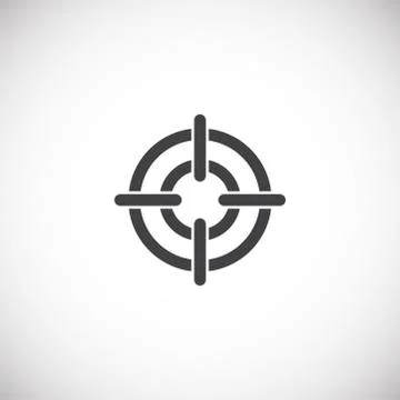 Aim related icon on background for graphic and web design. Creative illustration Stock Illustration