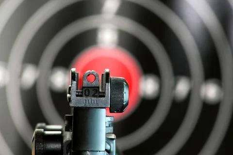 Aim to the target Foto stock