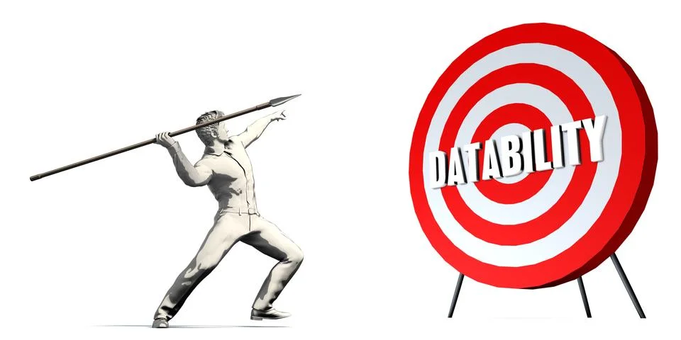 Aiming For Datability Stock Illustration