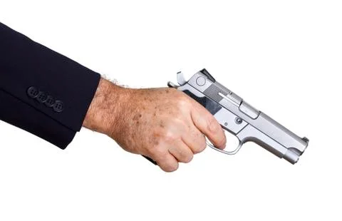 Aiming diagonally down Stock Photos