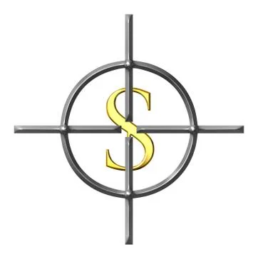 Aiming Dollars Stock Illustration
