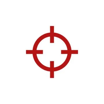 Aiming flat icon Stock Illustration