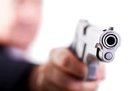 Aiming the gun Фото