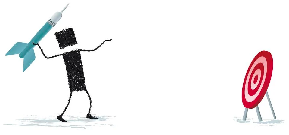 Aiming Stock Illustration