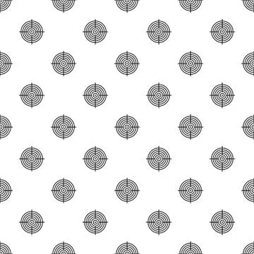 Aiming radar pattern seamless vector Stock Illustration