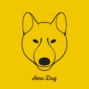 Ainu dog Stock Illustration
