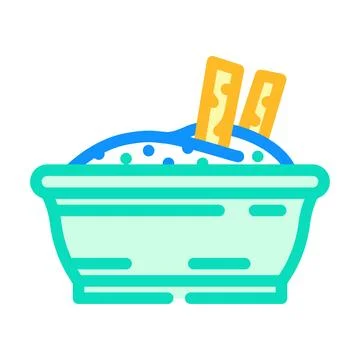 Aioli condiment color icon vector illustration Stock Illustration