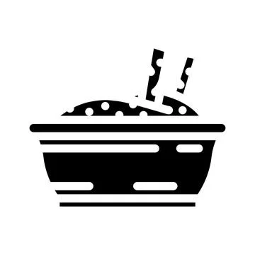 Aioli condiment glyph icon vector illustration Stock Illustration