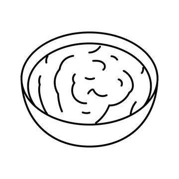 Aioli condiment line icon vector illustration Stock Illustration