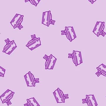 Aioli condiment line vector seamless pattern 스톡 일러스트