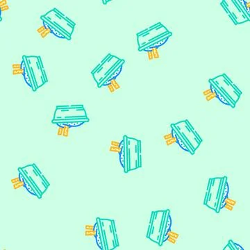 Aioli condiment vector seamless pattern 스톡 일러스트