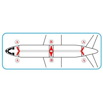 Aiplane interior Stock Illustration