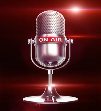 On air 3D rendering of a microphone with an on air icon Copyright: xZoonar... Stock Photos
