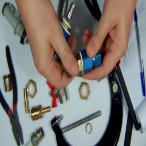 Air Adapter - Valve Stock Footage 69562047