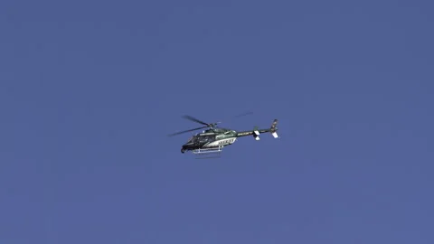 Air Ambulance, Helicopter In Flight Stock-Footage 344512132