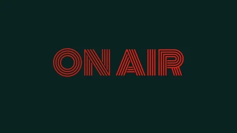 ON AIR animated text for video Stock Footage 127128711