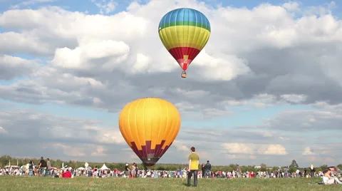 Air ballons going up Stock Footage 42710500