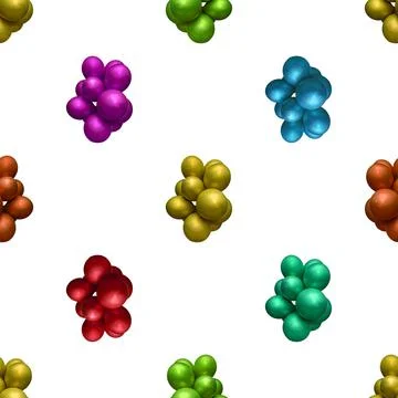 Air Ballons Motif Seamless Pattern Illustrazione stock
