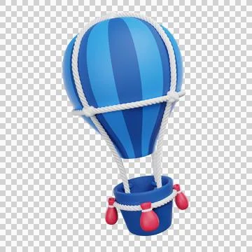 Air balloon 3D Stock Illustration