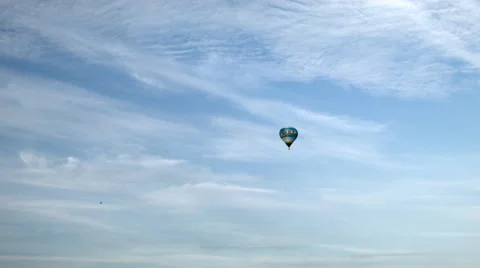 Air balloon into the clouds Video stock 52448163