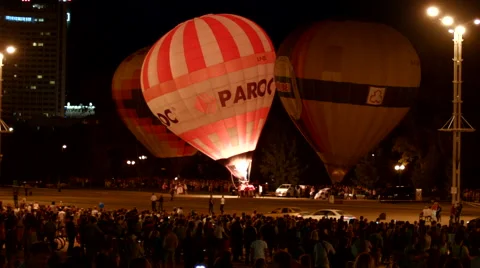 Air balloon glowing Vidéo 52486024