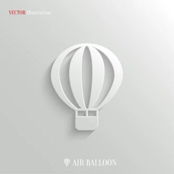 Air Balloon icon - vector web background Stock Illustration