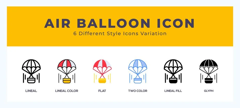 Air balloon icon vector for web. and mobile app 스톡 일러스트