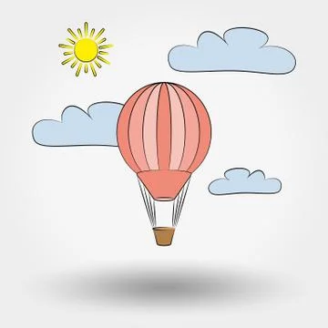 Air balloon Stock Illustration