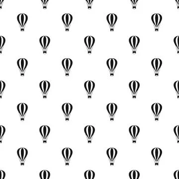 Air balloon pattern, simple style Stock Illustration