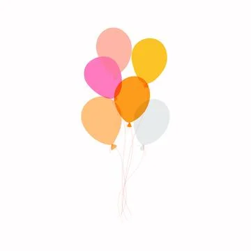 Air Balloons Vector Background Illustration Stock Illustration