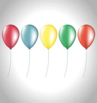 Air balls on grayscale background Stock Illustration