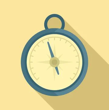 Air barometer icon, flat style Stock Illustration