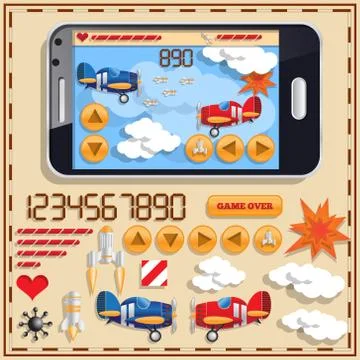 Air battle. Stock Illustration