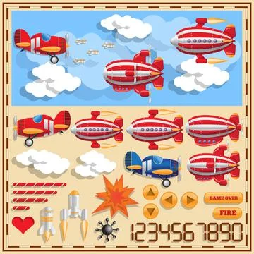 Air battle. Stock Illustration