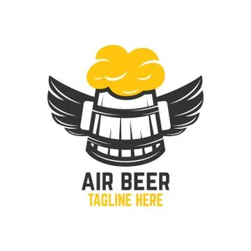 Air beer logo Stock Illustration