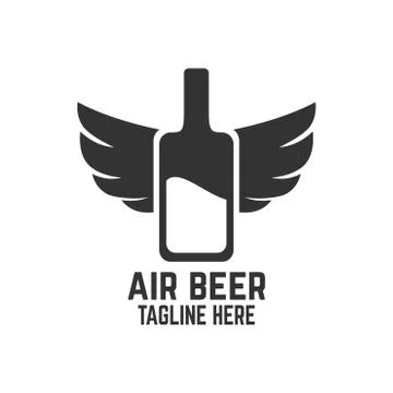 Air beer logo Stock Illustration