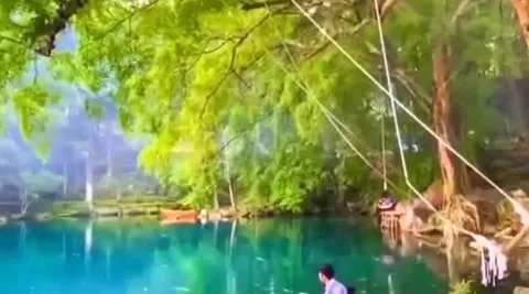 Air biru 스톡 동영상 223661614