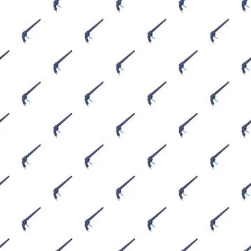 Air blow gun seamless pattern on white background Stock Illustration