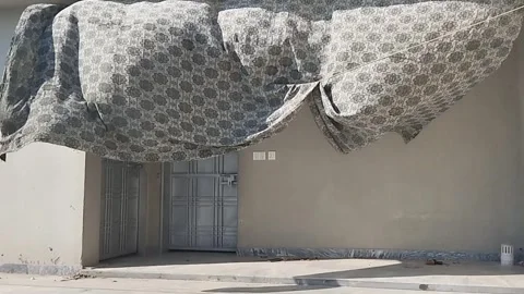 Air Blowing the curtains 動画素材 268856067