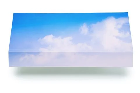 Air book - clipping path Stock Photos
