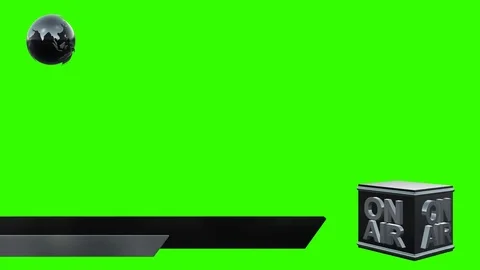 On Air Breaking News Lower Third and a Globe in Alpha Channel Vidéo 73873758