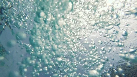 Air bubble and flower Floating up Stock Footage 74109838