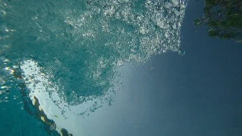 Air bubble Floating up Stock Footage 74109759