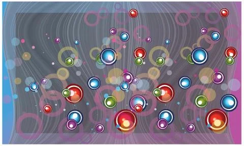 Air bubble in frame rainbow abstract background Stock Illustration