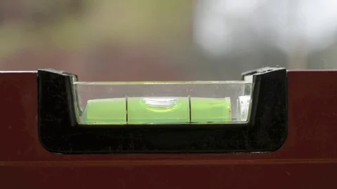 Air bubble oscillating on the level Stock Footage 74513966