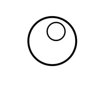 Air bubble - vector linear image. Bubble. Outline. Illustrazione stock