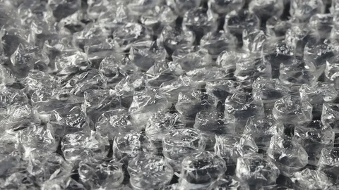 Air bubble wrap foil texture Stock Footage 87221559