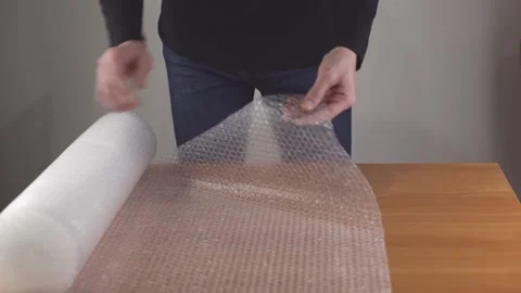 Air bubble wrap Stock Footage 225439877