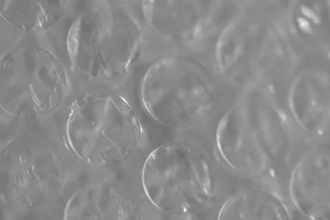 Air Bubble Wrap Packaging Material Texture Laying Flat Stock Photos