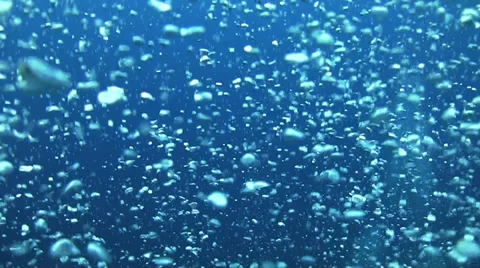 Air Bubbles in the Blue Water 스톡 동영상 38225304
